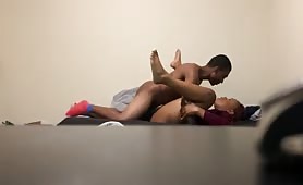 This horny ebony slut taking my cock like a pro